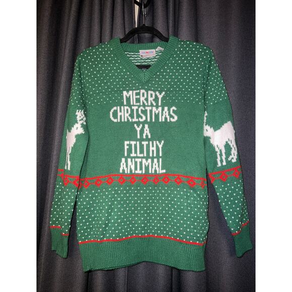 Ugly Christmas Sweater Xmas Size Medium Home Alone - Picture 1 of 3
